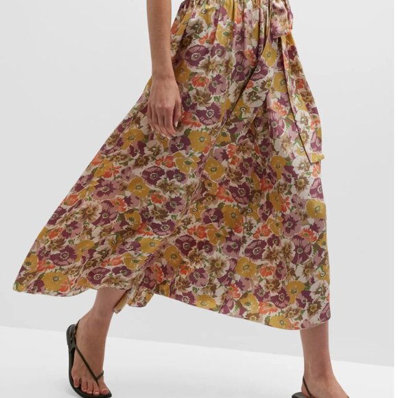 The Great Papyrus Floral Silk Skirt - Picture 4 of 4